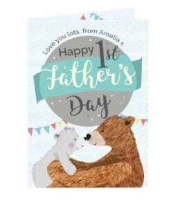 Personalised 1st Father’s Day Daddy Bear Card