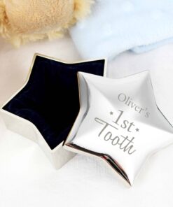Personalised 1st Tooth Star Trinket Box