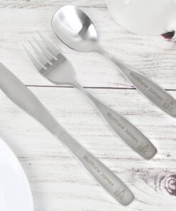 Personalised 3 Piece ABC Cutlery Set