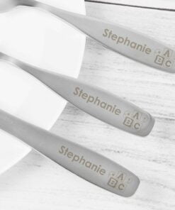 Personalised 3 Piece ABC Cutlery Set
