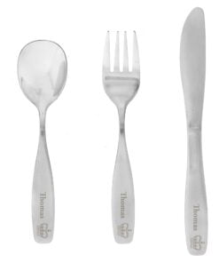 Personalised 3 Piece Prince Cutlery Set