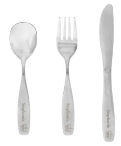 Personalised 3 Piece Princess Cutlery Set