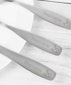 Personalised 3 Piece Rocking Horse Cutlery Set