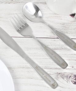 Personalised 3 Piece Train Cutlery Set