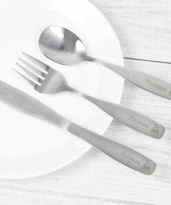 Personalised 3 Piece Train Cutlery Set