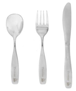 Personalised 3 Piece Train Cutlery Set