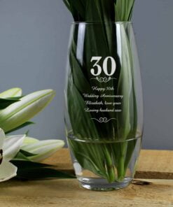 Personalised 30 Years Bullet Vase