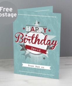 Personalised 50s Retro Card