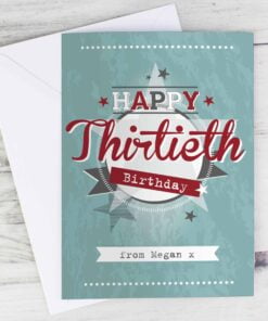 Personalised 50s Retro Card