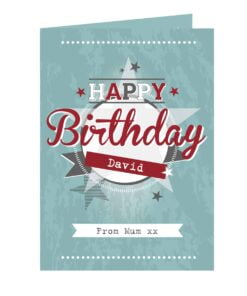 Personalised 50s Retro Card