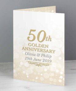 Personalised 50th Golden Anniversary Card