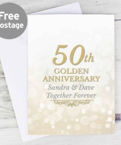 Personalised 50th Golden Anniversary Card