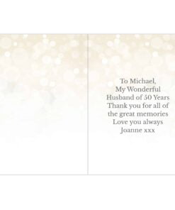 Personalised 50th Golden Anniversary Card