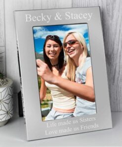 Personalised 6×4 Silver Photo Frame