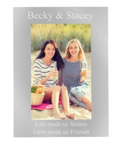 Personalised 6×4 Silver Photo Frame
