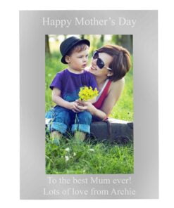 Personalised 6×4 Silver Photo Frame