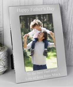 Personalised 6×4 Silver Photo Frame
