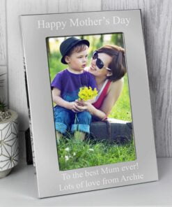 Personalised 6×4 Silver Photo Frame