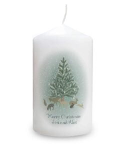 Personalised A Winter’s Night Pillar Candle