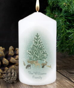 Personalised A Winter’s Night Pillar Candle