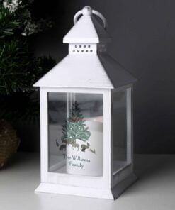 Personalised A Winter’s Night White Lantern