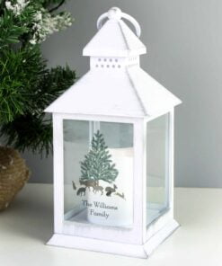 Personalised A Winter’s Night White Lantern