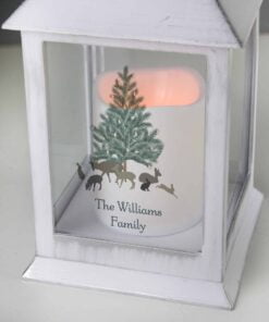 Personalised A Winter’s Night White Lantern