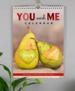 Personalised A4 Couple You And Me Calendar