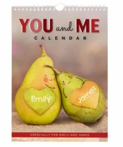 Personalised A4 Couple You And Me Calendar