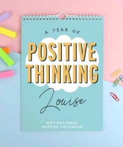 Personalised A4 Motivational Quotes Calendar