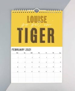 Personalised A4 Motivational Quotes Calendar