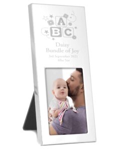 Personalised ABC Small 2×3 Silver Photo Frame