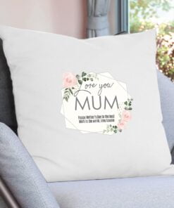 Personalised Abstract Rose Cream Cushion Cover