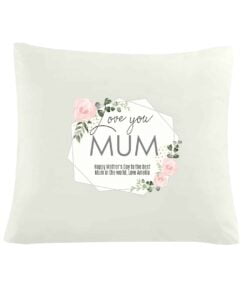 Personalised Abstract Rose Cream Cushion Cover