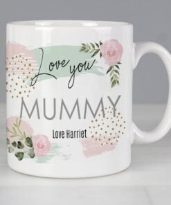 Personalised Abstract Rose Mug