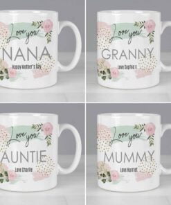 Personalised Abstract Rose Mug