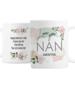 Personalised Abstract Rose Mug