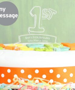 Personalised Acrylic ‘1st’ Celebration Cake Topper