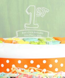 Personalised Acrylic ‘1st’ Celebration Cake Topper