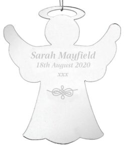 Personalised Acrylic Angel Decoration