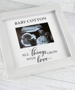 Personalised All Things Grow Baby Scan Frame