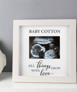 Personalised All Things Grow Baby Scan Frame