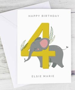 Personalised Animal Birthday Card