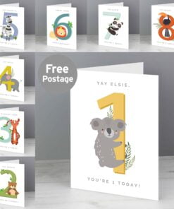 Personalised Animal Birthday Card