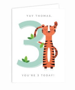 Personalised Animal Birthday Card