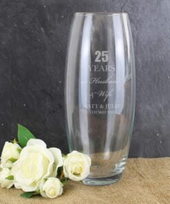 Personalised Anniversary Bullet Vase