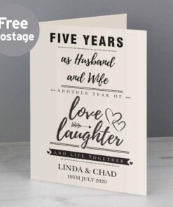 Personalised Anniversary Card