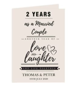 Personalised Anniversary Card