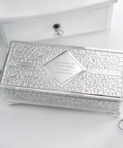 Personalised Antique Silver Plated Jewellery Holders