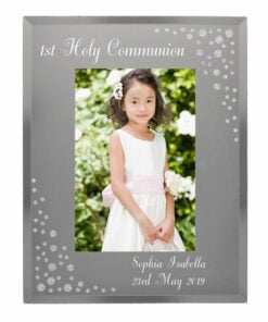 Personalised Any Message 4×6 Diamante Glass Photo Frame